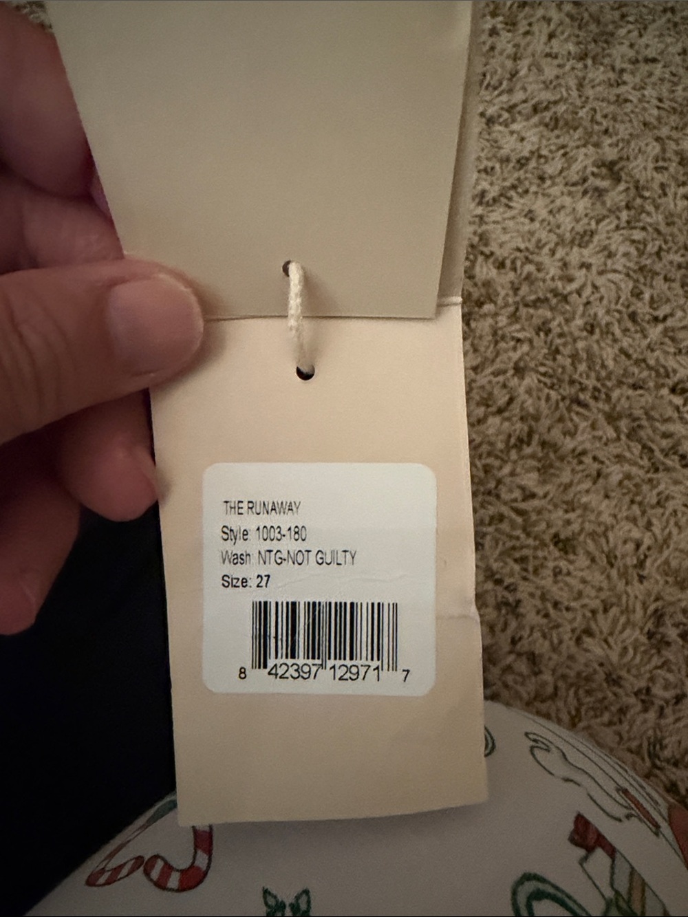 MOTHER Black High-Rise Jeans - Size 27 - Picture 3 of 4